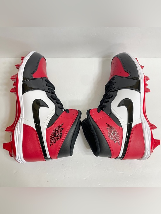 Nike Air Jordan 1 Retro MCS Patent Bred Toe Football Cleats Size 11 FJ6805-601 main image 6
